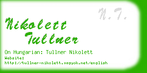 nikolett tullner business card